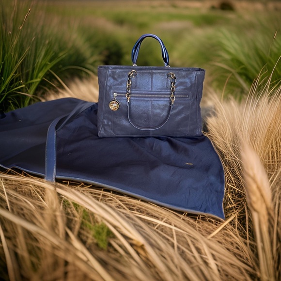 FENDI beautiful suede purse. Purchased in Italy. - Picture 1 of 6